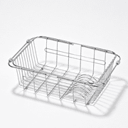 Riousery Dish Drying Rack, Stainless Steel Expandable Over Sink Dish Rack, Adjustable Dish Drainer for Kitchen Sink or Countertop, Space-Saving Design, 11.8"–16
