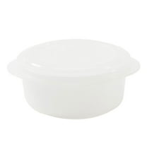 WEGFTDUOP 0.55L Fresh Keeping Box Lunch Box Plastic Food Storage Container Stackable Meal Prep Small White Bowl with Lid Kitchen Organization Safe PP Reusable Freezer Oven