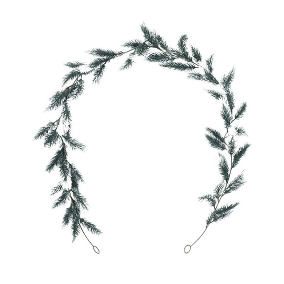 WEGFTDUOP 1.8 Meters Pines Cedar Rattan - Soft Rubber with Green Leaves, Decorative Strip