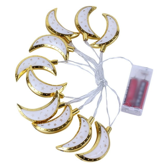 WEGFTDUOP 10 LED Ramadans Eids String Lights 65inch Lamp Home Decor LED String Lights Indoor Outdoor For Home Garden Decoration