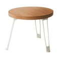 thumbnail image 1 of WEGFTDUOP 11.8" Side Table Foldable Small Round Coffee Table, Portable Wooden Table with Double-Layer Storage for Living Room, Bedroom, Balcony & Outdoor, 30 cm Space-Saving Furniture, 1 of 6