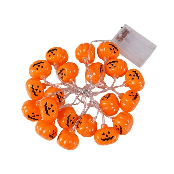 WEGFTDUOP 118in Halloween Pumpkin Light String Decorate The Halloween Party With Festive Decorations