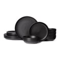 thumbnail image 1 of WEGFTDUOP 12-Piece Stoneware Dinnerware Set - Microwave & Dishwasher Safe Plates and Bowls for 4, Scratch Resistant Ceramic Dinner Plates Set with Matte Glaze, 1 of 8