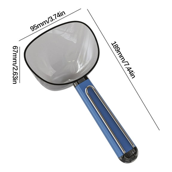 WEGFTDUOP 2-in-1 Large-Capacity Rice Measuring Spoon & Scoop, Dual-Use Kitchen Tool for Grains, Flour & Baking, BPA-Free Plastic, Easy-Clean, Home-Cooking Essential, 2-Pack Kitchen Utensils