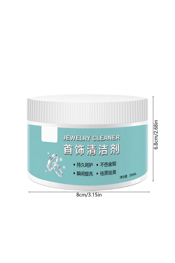 200ml Jewelry Cleaner For Silvers Gold Deep Tarnish Removal Gentle Non-Abrasive Cleaning Solution For Fine Preciously Jewelry