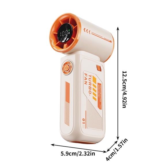 WEGFTDUOP 2026 Fashion Mecha High Speed Turbine Portable Digital Handheld Fan