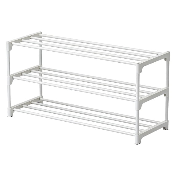 WEGFTDUOP 3-Tier Metal Shoe Rack Storage Organizer, for Bedroom, Closet, Entryway & Dorm