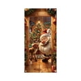 thumbnail image 1 of WEGFTDUOP 35 X 71 Inch Christmas Door Cover - Santa Claus Pattern - Christmas Day Door Decoration - Festival Party Decoration Holiday Products, 1 of 6