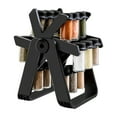 thumbnail image 1 of WEGFTDUOP 360°Rotating 18-Jar Spice Rack Countertop Set – Clear Plastic Bottles, Space-Saving Foldable Vertical Stand, Compact Seasoning Organizer for Modern Kitchen Kitchen Utensils, 1 of 9