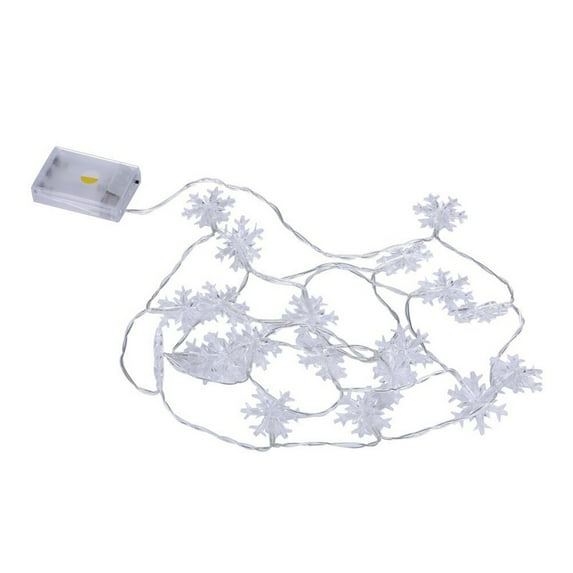 WEGFTDUOP 3Meters 20LED Christmas Snowflake String Lights Winter Fairyland Home Decor