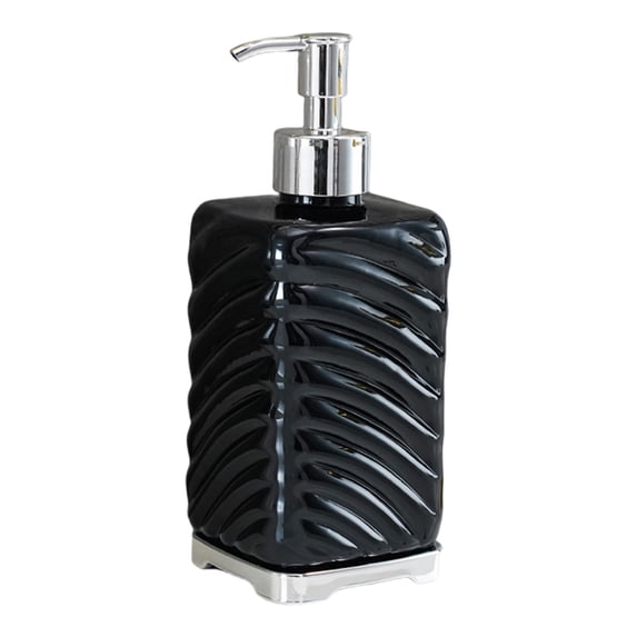 WEGFTDUOP 430ml Refillable Pump Bottle Empty Plastic Container for Shower Gel Shampoo Hand Soap & Dish Soap