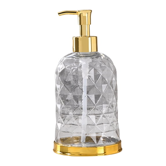 WEGFTDUOP 450ml Refillable Hand Soap Dispenser Bottle Decorative Pump Container for Bathroom Kitchen & Toilet