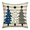 thumbnail image 1 of WEGFTDUOP 45x45cm Blue Snowman Christmas Pillow Cover,Super Soft Short Plush,Hidden Zipper,Machine Washable,Holiday Sofa Décor,45 cm Square Festive Cushion Case, 1 of 6