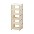 thumbnail image 1 of WEGFTDUOP 5-Tier Space-Saving Shoe Rack, 28.74x10.63x10.24 Inch 1-Pack White Plastic Shoe Cabinet, Multi-Layer Storage Organizer for Home Doorway Dormitory, 1 of 6