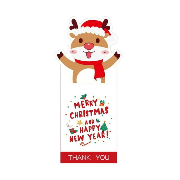 WEGFTDUOP 50 Stickers/pack Christmas Stickers Merry Christmas Sealing Stickers Gift Box Packaging Decorative Labels Greeting Card Gift Bag Sticker Decoration Christmas Holiday Products