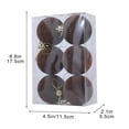 thumbnail image 1 of WEGFTDUOP 6 Pcs Velvet Christmas Balls Flocked Christmas Tree Ornaments Plastic Balls Xmas Decorative Hanging Ornaments Christmas Tree Decoration 2.4 In, 1 of 7