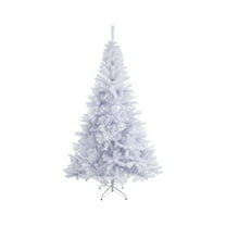WEGFTDUOP 6Ft White Christmas Tree Artificial Christmas Tree Seasonal Holiday Decoration,1003 Tips,Metal Fold Stand,Indoor/Outdoor Easy Assembly Xmas Decor