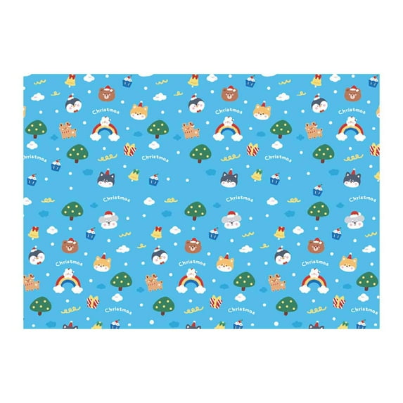 WEGFTDUOP 6pcs Christmas Gift Wrapping Paper Gift Box Oversized Wrapping Paper Book Vellum Background Paper