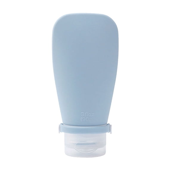 WEGFTDUOP 90ml Flip-top Travel Plastic Bottle Empty Squeezable Container for Shampoo Shower Gel & Cosmetics