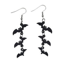WEGFTDUOP Acrylic Halloween Earrings Black Pendants Women's Earrings Happiness Halloween Holiday Clothing Jewelry