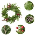 thumbnail image 1 of WEGFTDUOP Artificial Door Ring Hanging Decoration With Christmas Leaves Red Berries And Wreath, 1 of 6