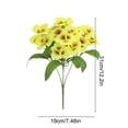 thumbnail image 1 of WEGFTDUOP Artificial Pansy Flowers Fake Flowers For Hotel Decoration Wedding And Home Decor Creatives Ornaments Silk Flowers Available In Five Colors, 1 of 6
