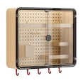 thumbnail image 1 of WEGFTDUOP Bathroom Wall Mounted Storage Cabinet with Double Doors & Pegboard, Multifunctional Vanity Organizer, 1 of 6