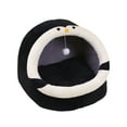 thumbnail image 1 of WEGFTDUOP Cats Cave Bed - Semi-Enclosed Pet Tent for Dogs/Cats, Soft Plush Balls Covered Bed with Washable Mat, Portable Cozy Nest for Indoor/Outdoor, 1 of 6