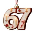 thumbnail image 1 of WEGFTDUOP Christmas 67 Acrylic Ornament Six Funny Xmas Holiday Ornament Funny 67 Decorations Meme Grandkid Gift For Christmas Tree Christmas Hanging Decor, 1 of 7