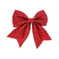 thumbnail image 1 of WEGFTDUOP Christmas Bow Bright Face Bow Christmas Christmas Tree Pendant Gift Decorating Bow, 1 of 6