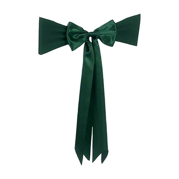 WEGFTDUOP Christmas Bow Chair Decoration Ties Bow Stretch Floating Decorative Tape For Many Holiday Party Decorations Chair Cover Not Included
