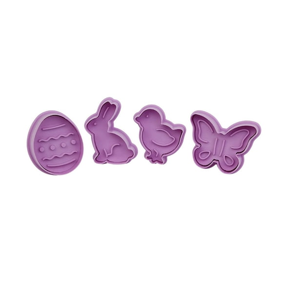 WEGFTDUOP Christmas Cartoon Cookie Cutter Set - Spring Press Molds (Santa, Snowman, Reindeer)
