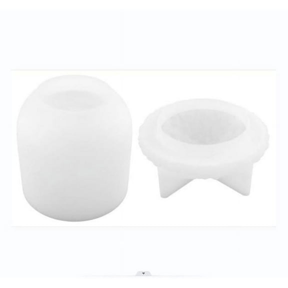 WEGFTDUOP Christmas Crystal Drip Epoxy Plaster Cement Storage Jar Molds