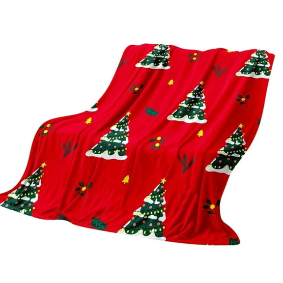 WEGFTDUOP Christmas Cuddly Blanket 100 X 130 Cm Flannel Blanket Sofa Cuddly Blanket Classys Christmas BlanketNap Fleece Blanket For Bed Couch Holiday Decoration