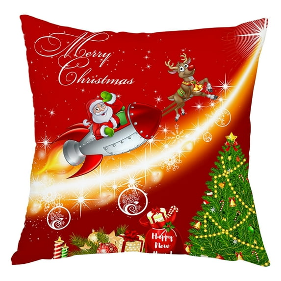 WEGFTDUOP Christmas Cushion Throw Cover Case Home Sofa Decor