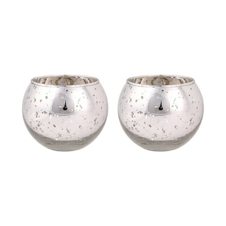 WEGFTDUOP Christmas Decor 2Pcs Spherical Glass Candlestick Aromatic Candle Cup Holiday Candlelight Dinner Decoration Christmas Decoration Holiday Products