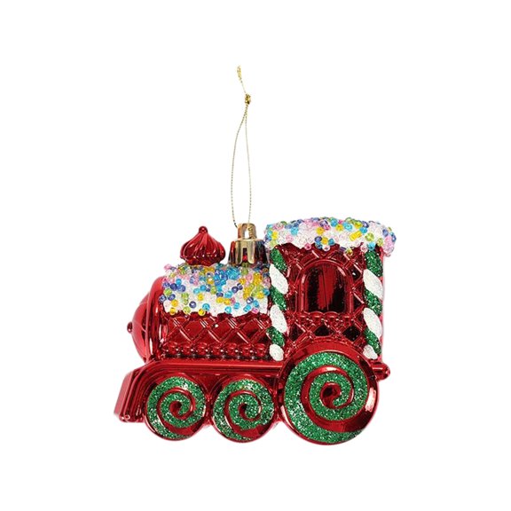 WEGFTDUOP Christmas Decor Christmas Decoration Pendant Red Train Bells Box Christmas Tree Ornaments Dress Up Props Holiday Products