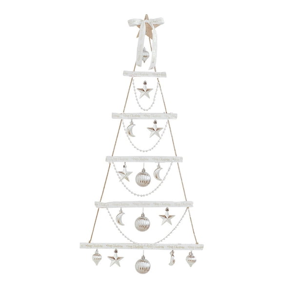 WEGFTDUOP Christmas Decor White Wall Christmas Tree Ladder Mini Light Up Hanging Decoration Holiday Products