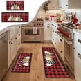thumbnail image 1 of WEGFTDUOP Christmas Decoration Christmas Kitchen Rugs Festive Christmas Home Floor Mats Crystal Velvet Blankets For Kitchens Living Rooms And Doorways Holiday Products, 1 of 7