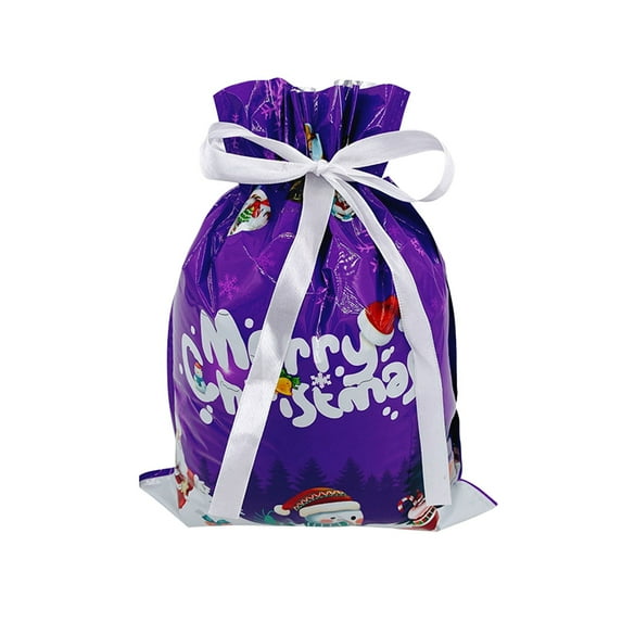WEGFTDUOP Christmas Decoration Drawstring Drawstring Candy Bag (24*32cm)