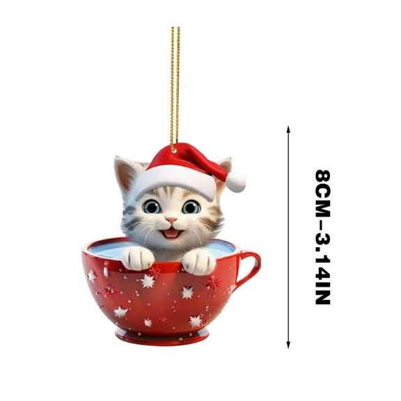 WEGFTDUOP Christmas Decoration Playful Christmas Decoration Cute Acrylic Christmas Tree Pendant Christmas Tree Pendant Ornaments