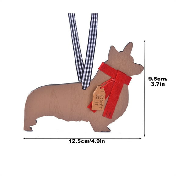 WEGFTDUOP Christmas Decoration Puppy Pendant Dog Christmas Gift Scene Decoration Supplies Christmas Tree Pendant Holiday Priducts
