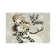thumbnail image 1 of WEGFTDUOP Christmas Decoration Snowman Let It Snow Winter Placemats 12x18 Inch Christmas Holiday Table Mats For Party Kitchen Dining Room Decoration Christmas Indoor Outdoor Ornaments, 1 of 6