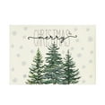 thumbnail image 1 of WEGFTDUOP Christmas Decoration Winter Christmas Tree Snowflake Placemats 12x18 Inch Christmas Holiday Table Mats For Party Kitchen Dining Room Decoration Christmas Indoor Outdoor Ornaments, 1 of 6
