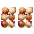 thumbnail image 1 of WEGFTDUOP Christmas Decorations 8cm Colorful Gingerbread Man Foam Christmas Ball Set Christmas Tree Pendant, 1 of 1