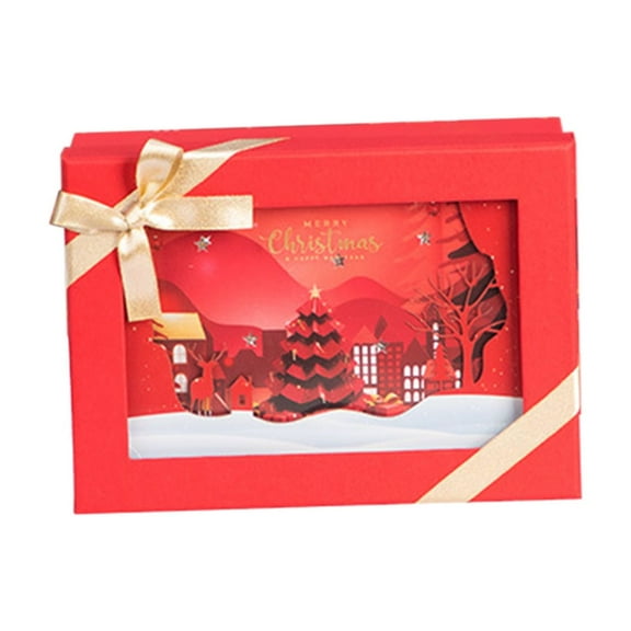 WEGFTDUOP Christmas Girlfriend Gift Box With Lights Cute Christmas Eve Gift Box With Lights
