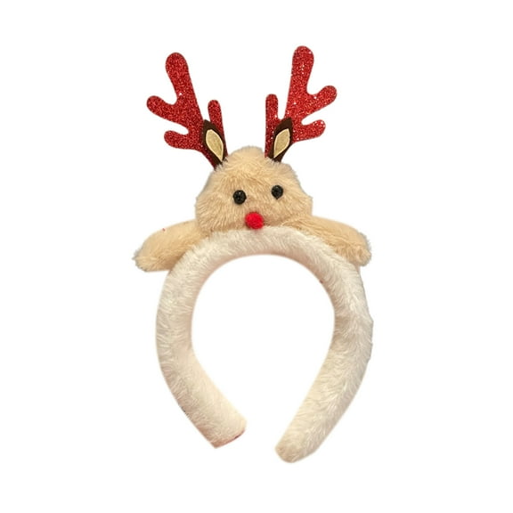 WEGFTDUOP Christmas Hair Bands For Kids Hair Accessories Hair Clips Holiday Gifts Antler Hair Clips Party Dress Up Headbands For Holiday Party Celebrations