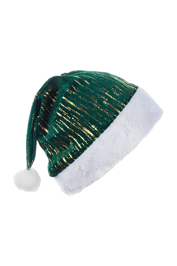 Christmas Hat Red Super Soft Hot Gold Colored Starss Adult Hat Christmas Day Party Dress Up Holiday Winter Home Wonderlands Party Decorations Christmas Holiday Products