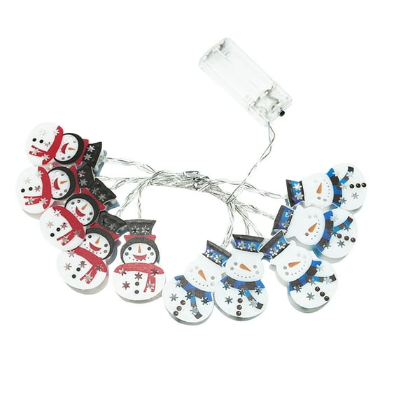 WEGFTDUOP Christmas LED String Lights Snowman Indoor Outdoor Party Tree Decor