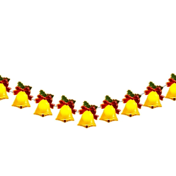 WEGFTDUOP Christmas Lights 50 LED Jingle Ornaments Christmas Decorations String Lights New Year Lights For Christmas Holiday Party Home